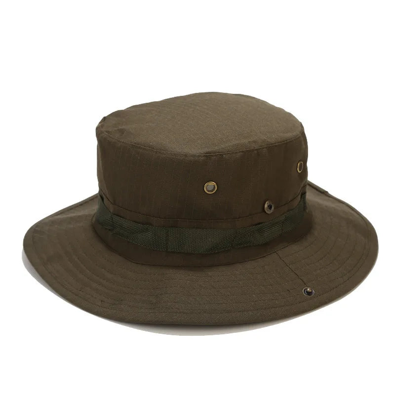 Tactical Camouflage Fishing Cap Military Hat Army Caps Men Women Outdoor Sports Sun Boonie Bucket Hiking Hunting Climbing Hats