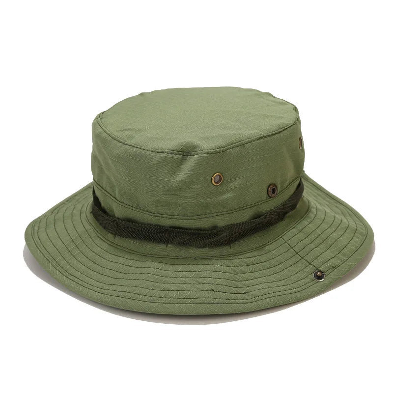 Tactical Camouflage Fishing Cap Military Hat Army Caps Men Women Outdoor Sports Sun Boonie Bucket Hiking Hunting Climbing Hats