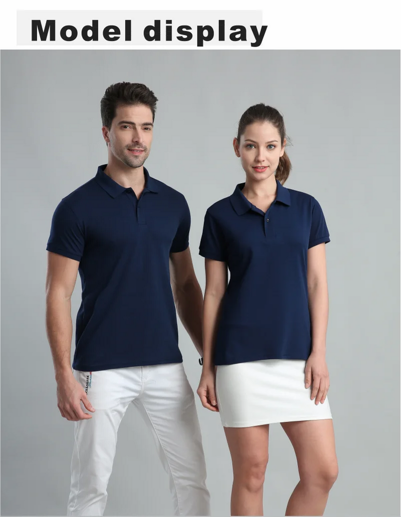 3 PACK Lapel Short-sleeved Air-breathable POLO Shirt Summer Unisex Solid Color Design Embroidery Quick Dry Top Print LOGO