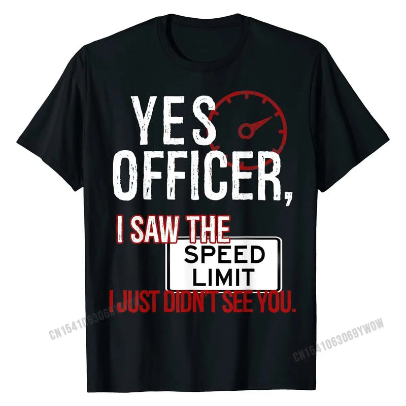 Humor Driver Police T-Shirt Mechanic Gift Car Mechanics Tee Family Men T Shirts Cotton Tees Personalized