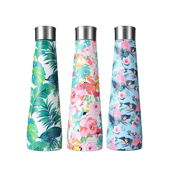 500Ml Stainless Steel Thermos Double Wall Water Bottle Logo Custom Vacuum Cup Insulated Outdoor Sports Camping Cycling Thermos