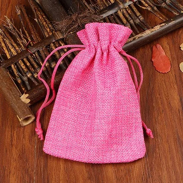 10pcs Linen Jute Jewelry Bag 13X18 Multi color Party Candy Bag Wedding Birthday Favor Gift Packaging Bags Jewellery Stand Custom