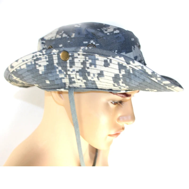 Unisex Hunting Bucket Hats Camouflage Bob Camo Bonnie Hat Outdoor Traveling Mountain Climbing Hiking Fishing Hat