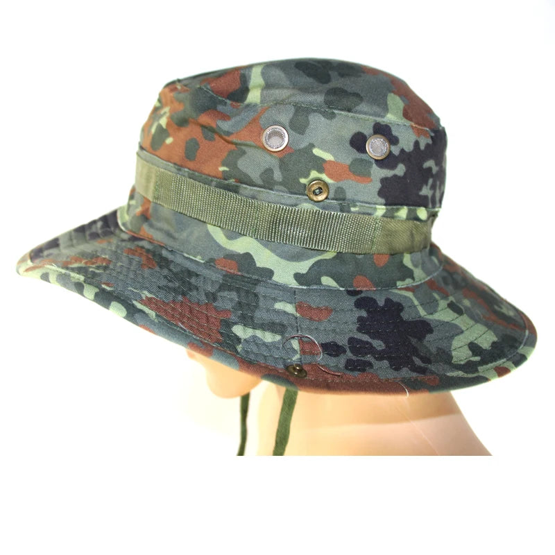 Unisex Hunting Bucket Hats Camouflage Bob Camo Bonnie Hat Outdoor Traveling Mountain Climbing Hiking Fishing Hat