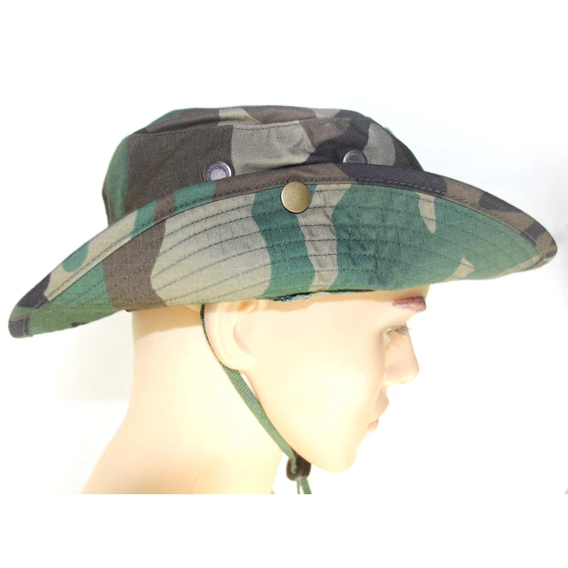 Unisex Hunting Bucket Hats Camouflage Bob Camo Bonnie Hat Outdoor Traveling Mountain Climbing Hiking Fishing Hat