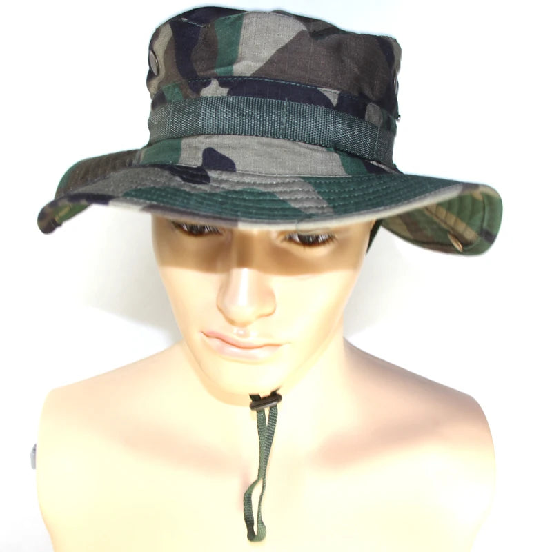 Unisex Hunting Bucket Hats Camouflage Bob Camo Bonnie Hat Outdoor Traveling Mountain Climbing Hiking Fishing Hat