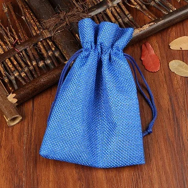 10pcs Linen Jute Jewelry Bag 13X18 Multi color Party Candy Bag Wedding Birthday Favor Gift Packaging Bags Jewellery Stand Custom