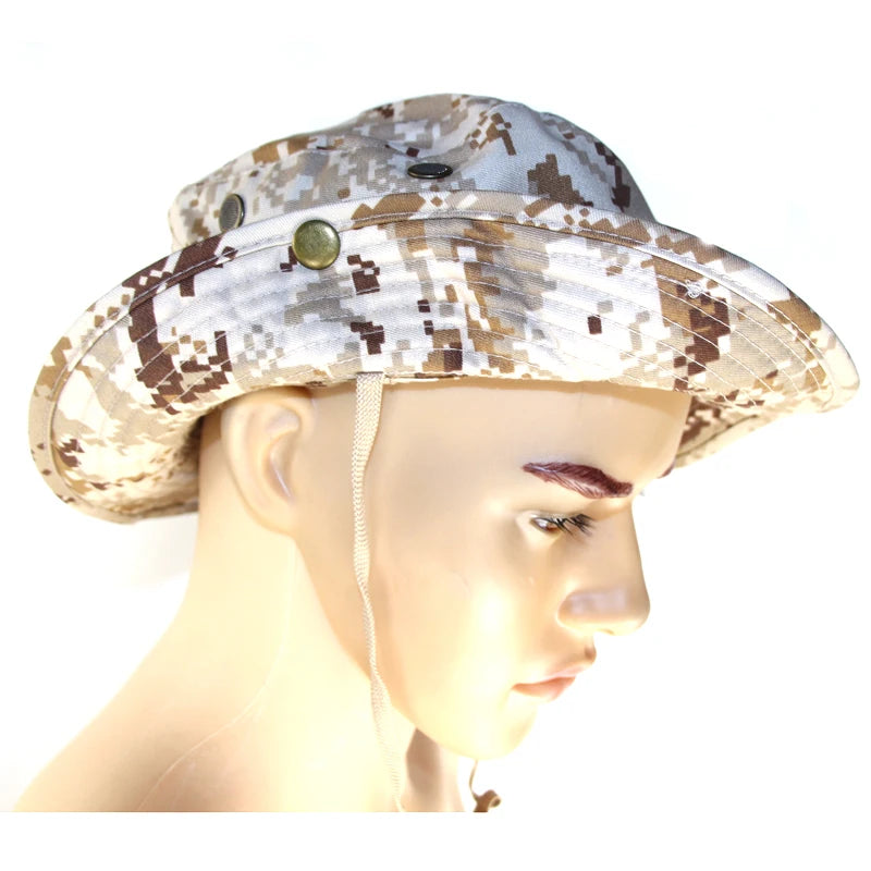 Unisex Hunting Bucket Hats Camouflage Bob Camo Bonnie Hat Outdoor Traveling Mountain Climbing Hiking Fishing Hat