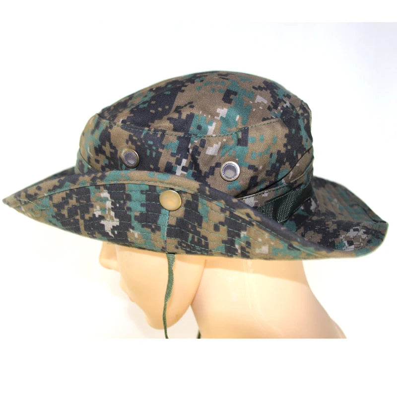 Unisex Hunting Bucket Hats Camouflage Bob Camo Bonnie Hat Outdoor Traveling Mountain Climbing Hiking Fishing Hat