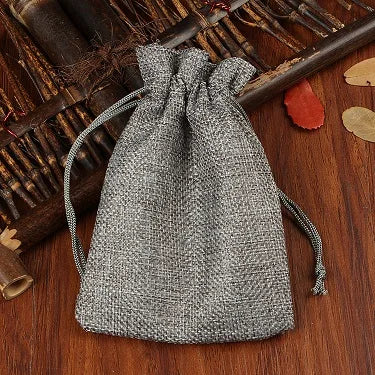 10pcs Linen Jute Jewelry Bag 13X18 Multi color Party Candy Bag Wedding Birthday Favor Gift Packaging Bags Jewellery Stand Custom