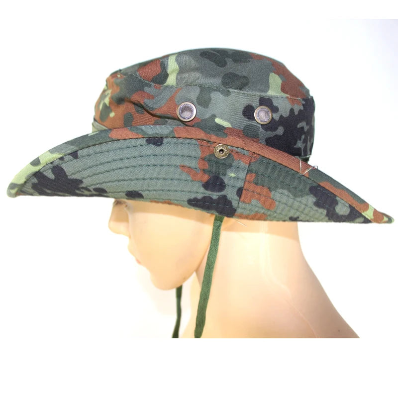 Unisex Hunting Bucket Hats Camouflage Bob Camo Bonnie Hat Outdoor Traveling Mountain Climbing Hiking Fishing Hat