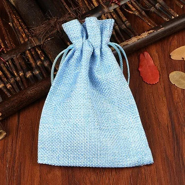 10pcs Linen Jute Jewelry Bag 13X18 Multi color Party Candy Bag Wedding Birthday Favor Gift Packaging Bags Jewellery Stand Custom