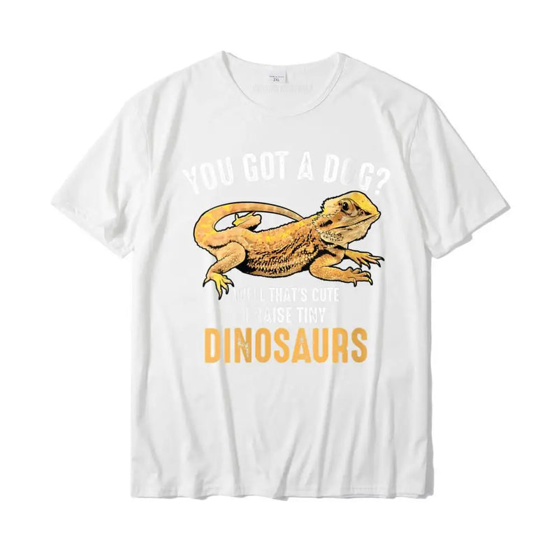 Womens Cool I Raise Tiny Dinosaurs Funny Bearded Dragon Pet Gift Round Neck T-Shirt PartyCamisa T Shirt Cute Cotton Men T Shirt