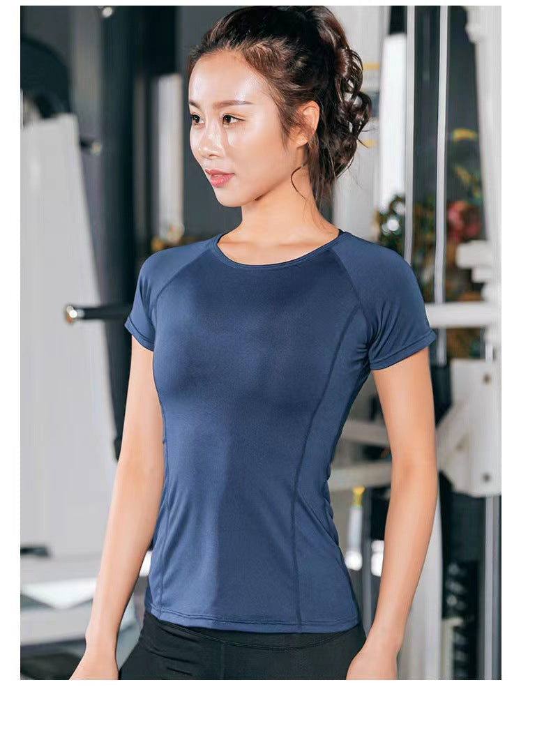 Ladies Sportswear Yoga Wear Women's Sports T-Shirt Plus Size Top Fitness Clothes Running