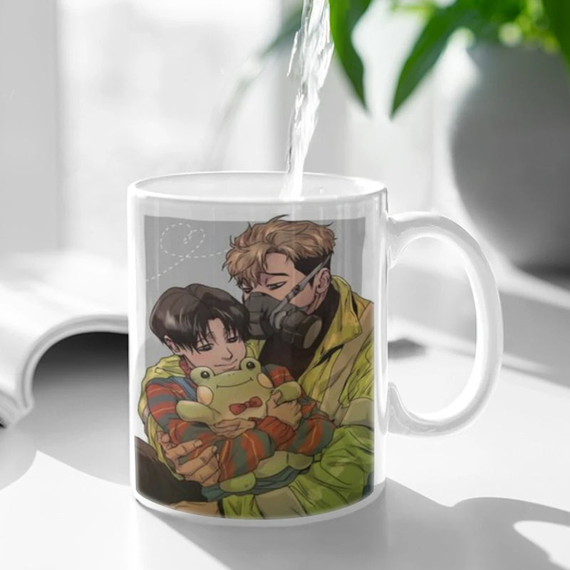 Killing Stalking Anime Movie Ceramic Mugs Coffee Cups Milk Tea Cup ins Oatmeal Breakfast Mug Drinkware Kitchen