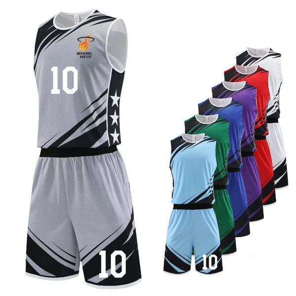 Adult Kid Sports Sweat DIY Basketball Uniforms Customizable Youth Breathable Basketball Training Jersey Professional Match Shirt