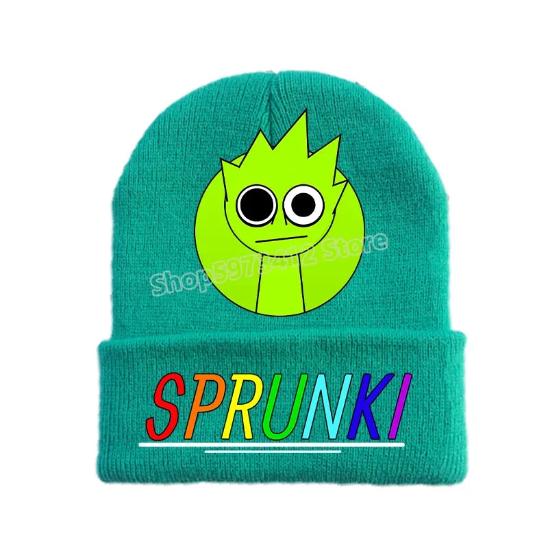 Sprunki Kid Knitted Hats Game Incredibox Cute Cap Autumn Winter Warm Soft Comfort Skullies Beanies Boy Girl Beanie Birthday Gift