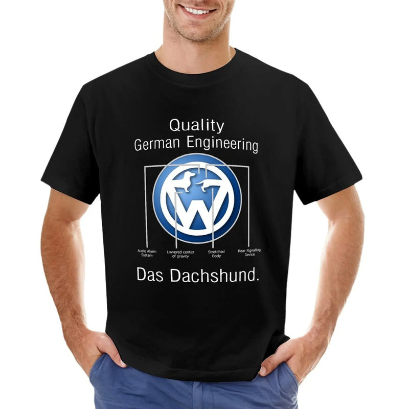 Quality German Engineering Das Dachshund - Doxie T-Shirt summer tops cheap stuff clothes for men