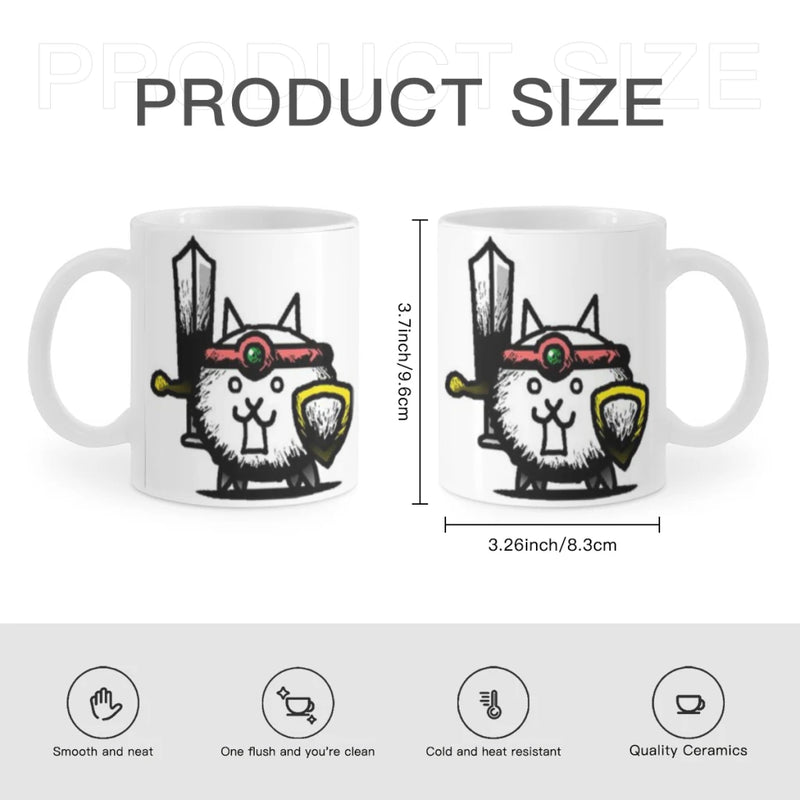 New The Battle Cats Ceramic Mug Cute Coffee Tea Milk Stave Mugs And Cups with Handle Novelty Gifts