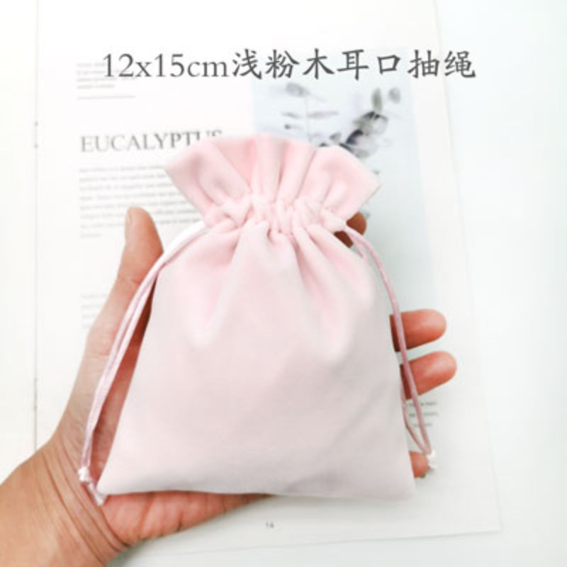 20pcs/lot High Quality Velvet Jewelry Bag Multi-color for Gift Packing Wedding Portable Drawstring Pouch Customizable Logo