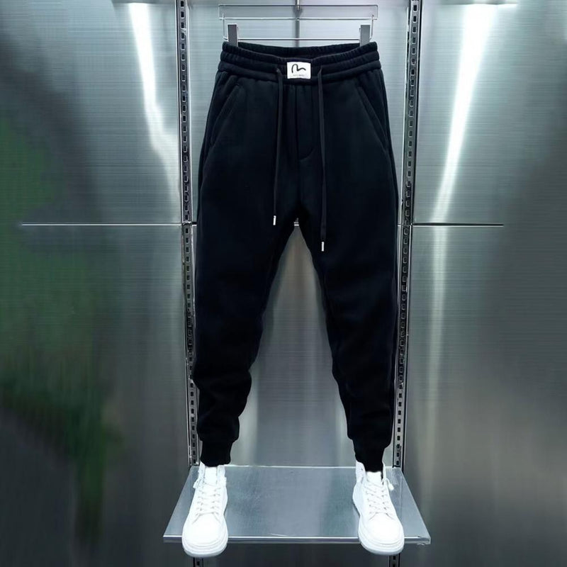 Spring Autumn Men's Baggy Sweatpants Colorfull Drawstring Fitness Trainning Thick Warm Jogger Pants