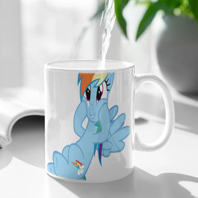 My L-Little P-Pony Ceramic Mug Cute Coffee Tea Milk Stave Mugs And Cups with Handle Novelty Gifts