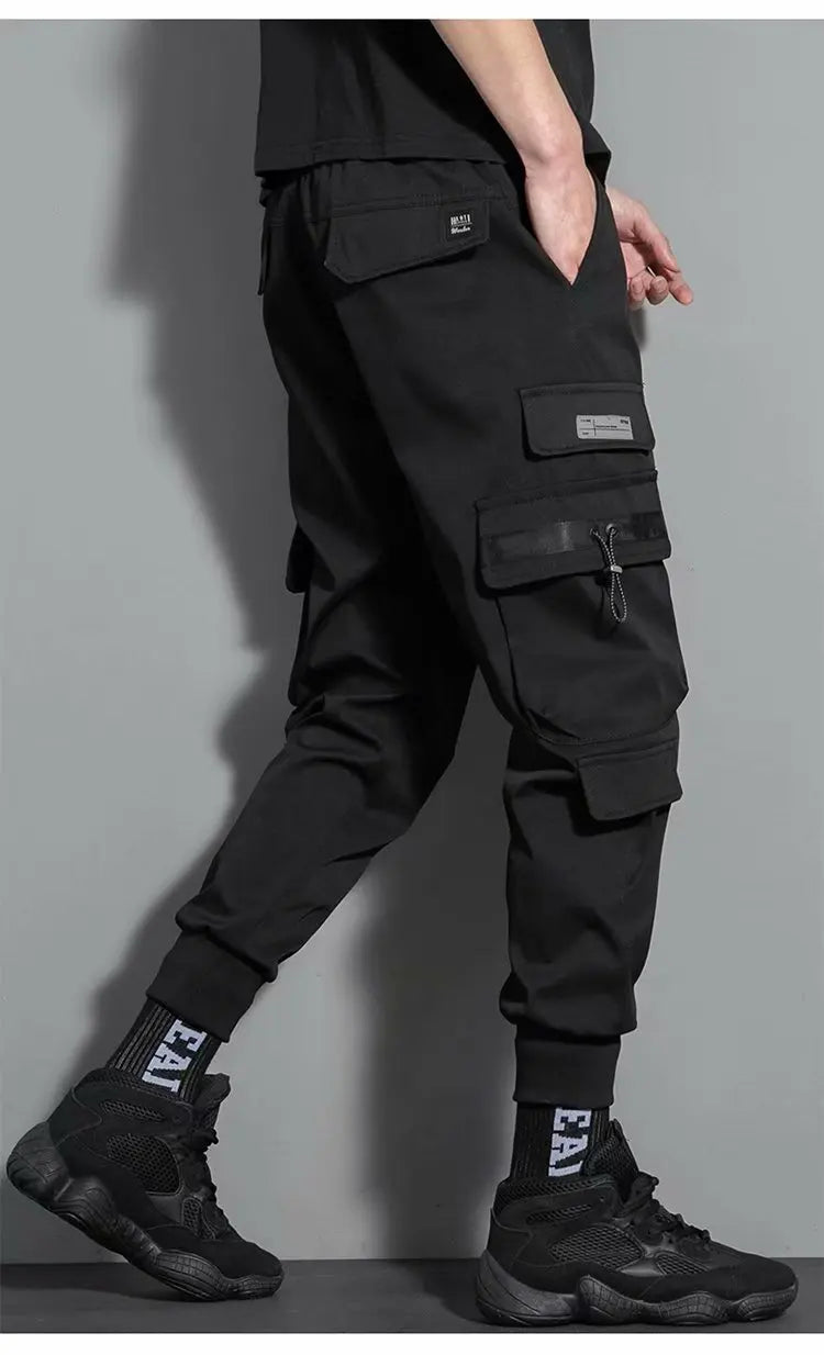 Autumn New Joggers Men Cargo Pants Korean Outdoor Pocket Sweatpants Daily Hip-hop Trousers Fashionable Men's Clothing New