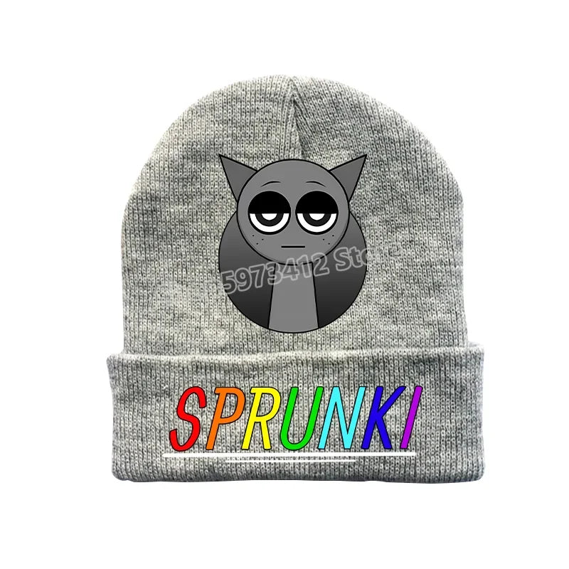 Sprunki Kid Knitted Hats Game Incredibox Cute Cap Autumn Winter Warm Soft Comfort Skullies Beanies Boy Girl Beanie Birthday Gift