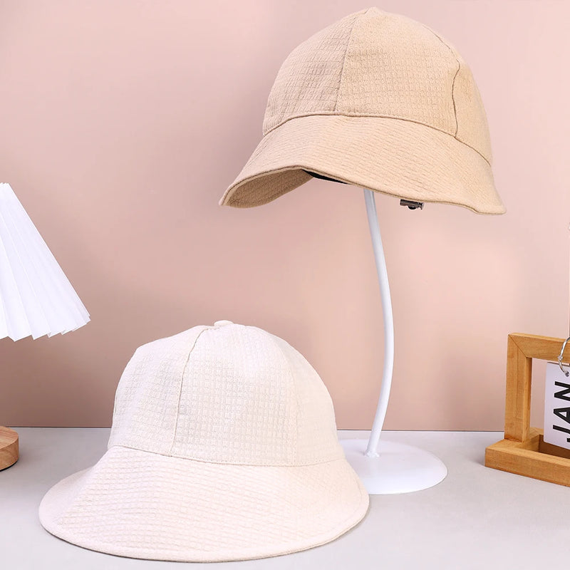 Summer Beach Hat Big Visor Sun Hats for Women Outdoor UV Protection Sport Baseball Cap Foldable Fisherman Cap Waffle Bucket Hat