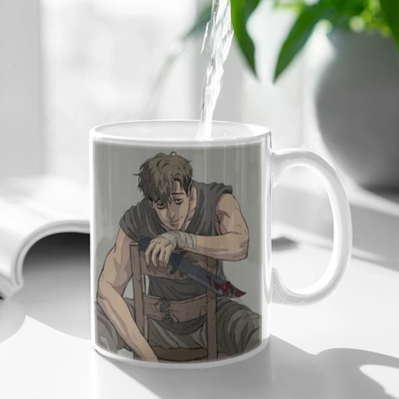 Killing Stalking Anime Movie Ceramic Mugs Coffee Cups Milk Tea Cup ins Oatmeal Breakfast Mug Drinkware Kitchen