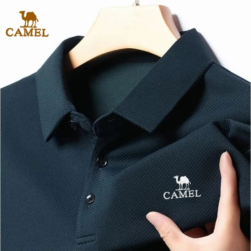 Spring and Autumn Men's High Quality Embroidered Long Sleeve Polo Shirt New Luxury Fashion Business Leisure Multi Functional Top