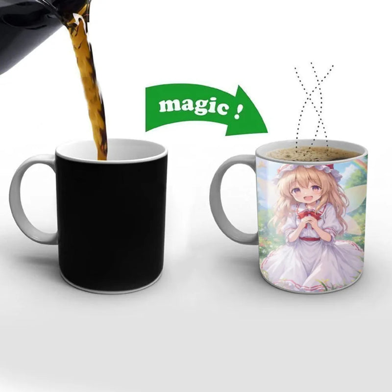 Touhou Project Flandre Scarlet Coffee Mugs Cup Color Changed Mug Heat Sensitive Tea Cup Coffee Mug Gift Mug Drop Shipping