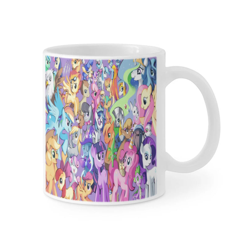 My L-Little P-Pony Ceramic Mug Cute Coffee Tea Milk Stave Mugs And Cups with Handle Novelty Gifts