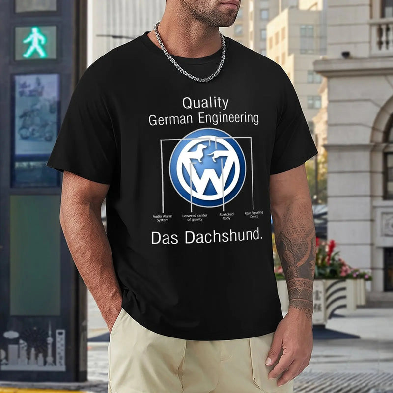 Quality German Engineering Das Dachshund - Doxie T-Shirt summer tops cheap stuff clothes for men