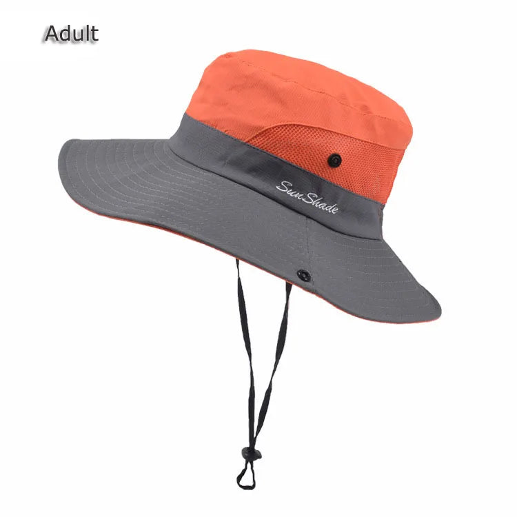 Unisex Fishing Hat Men Sun UV Protection Outdoor Fishing Cap Women Large Wide Brim Breathable Sunshade Casual Fishing Hats