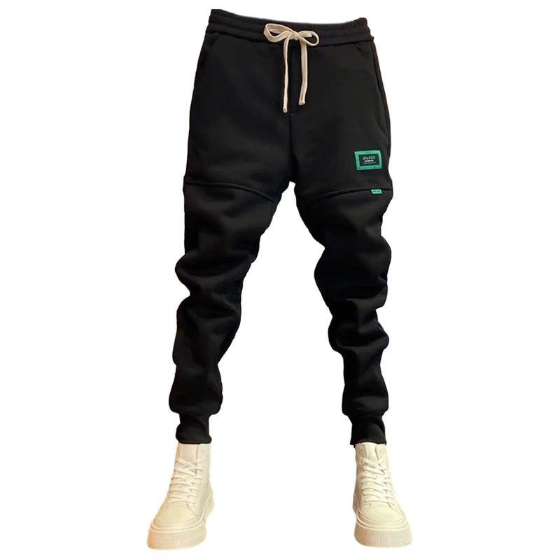 Spring Autumn Men's Baggy Sweatpants Colorfull Drawstring Fitness Trainning Thick Warm Jogger Pants