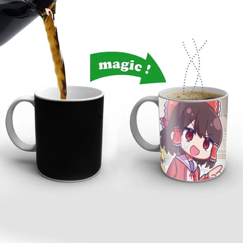 Touhou Project Flandre Scarlet Coffee Mugs Cup Color Changed Mug Heat Sensitive Tea Cup Coffee Mug Gift Mug Drop Shipping