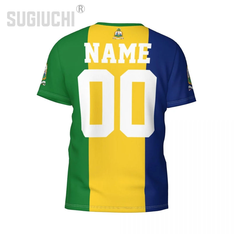 Custom Name Number Saint Vincent And The Grenadines Flag Emblem 3D T-shirts For Men Tees jersey team Soccer Football Fans Gift