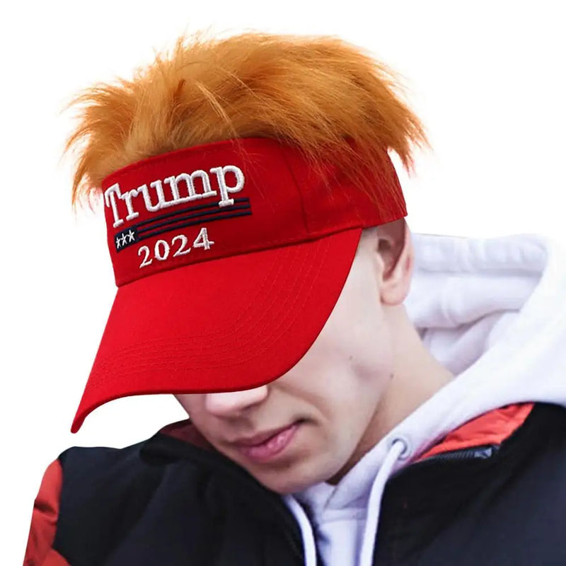 Trump Hats 2024 Visor Donald Trump Baseball Hat Men Women Adjustable Visor Cap Classic Sunscreen Baseball Cap For Fishing Hiking