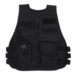 Outdoor Combat Game Vest Breathable Children Kids Protective Waistcoat Black Oxford Cloth Outdoor Activity Protection Wear