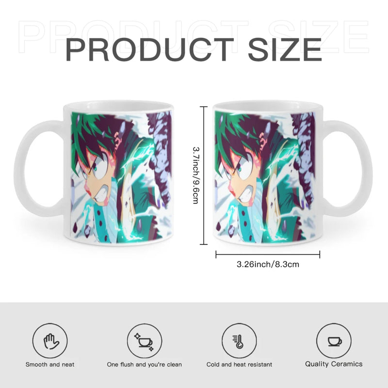 My Hero Academia Ceramic Mug Cute Coffee Tea Milk Stave Mugs And Cups with Handle Novelty Gifts