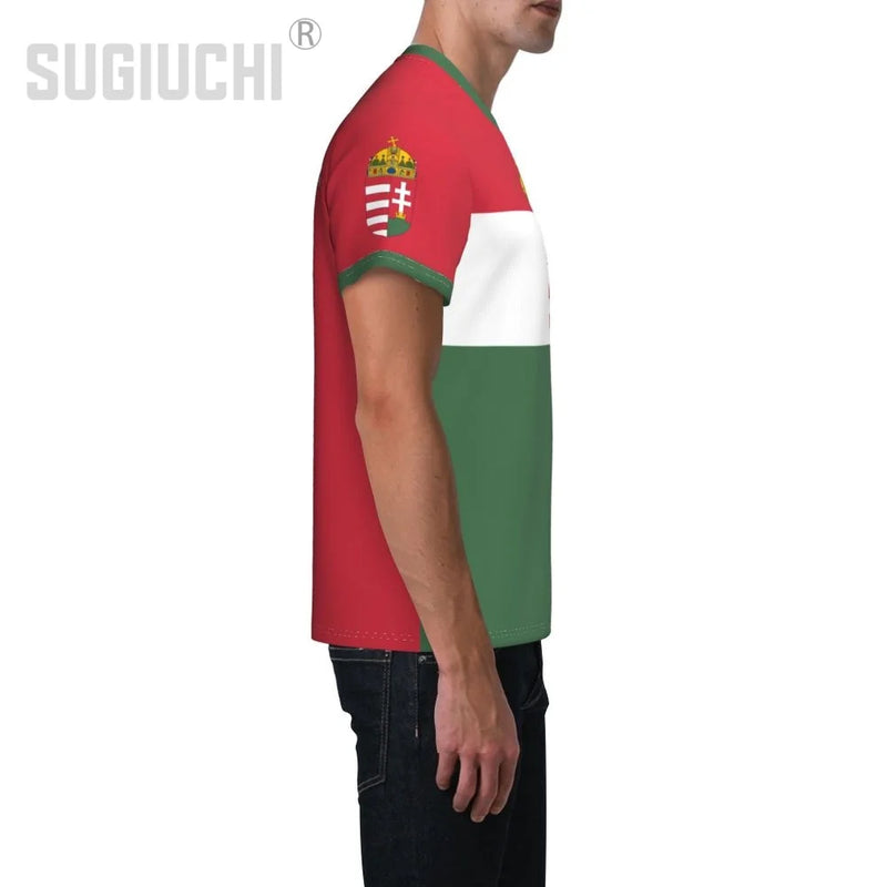 Custom Name Number Hungary Flag Emblem 3D T-shirts For Men Women Tees jersey team Clothes Soccer Football Fans Gift T shirt