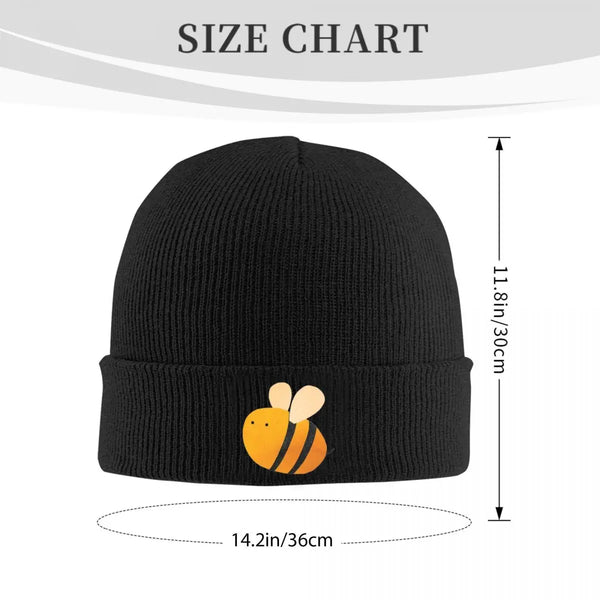 Warm Knitted Yarn Hat Bee Lightweight and Stylish Beanie for Outdoor Activities and Everyday Wear