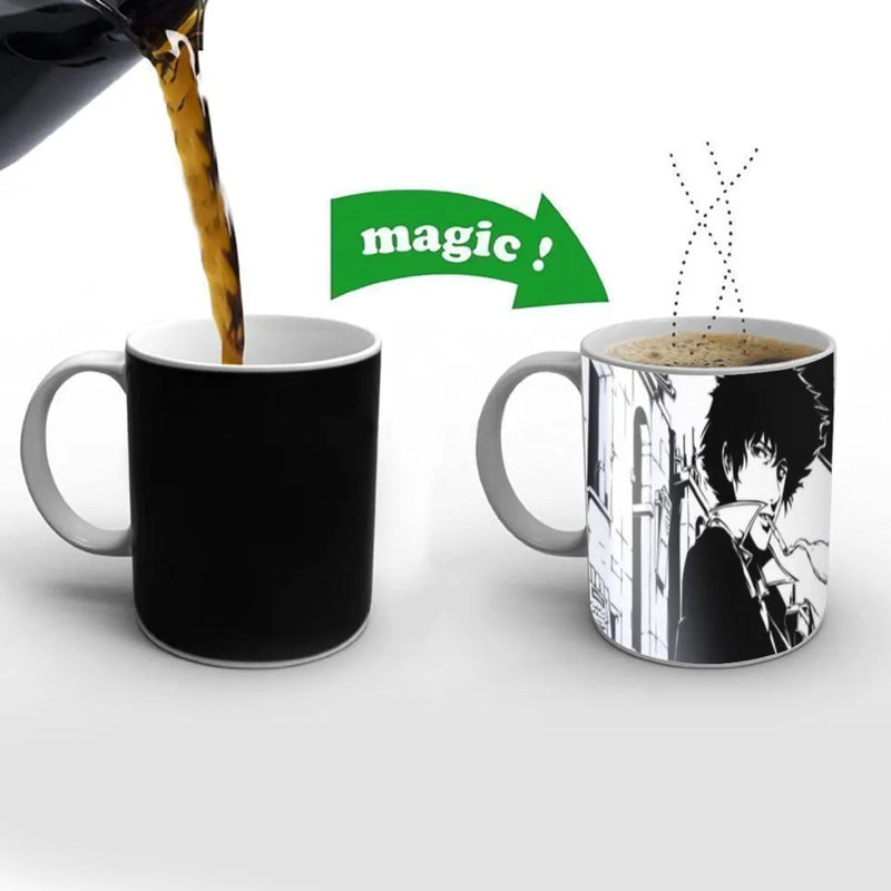 Hot Anime Cowboy Bebop Mugs Cup Changing Color Magic Mugs Heat Sensitive Tea Cup Coffee Mug Gift Mug Drop Shipping