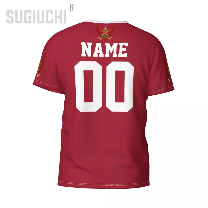 Custom Name Number Thailand Flag Emblem 3D T-shirts For Men Women Tees jersey team Clothes Soccer Football Fans Gift T shirt