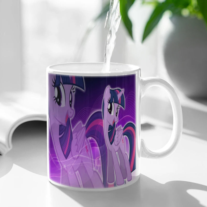 My L-Little P-Pony Ceramic Mug Cute Coffee Tea Milk Stave Mugs And Cups with Handle Novelty Gifts