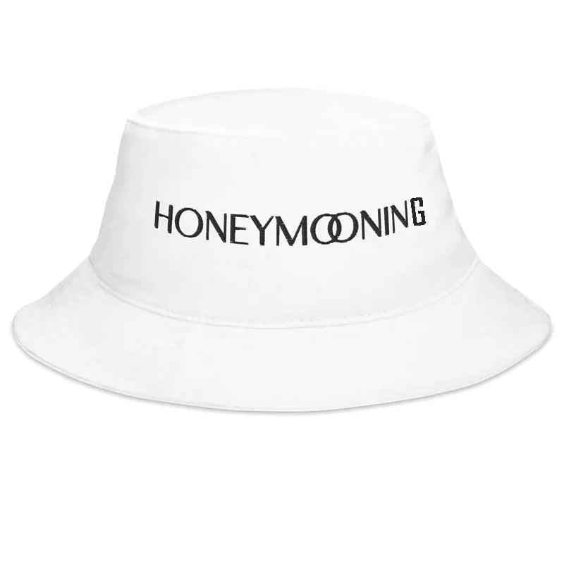 Honeymooning Bucket Hat Bride Groom Mr Mrs Newlywed couple beach Camping hike Mountain Honeymoon trip wedding just married gift