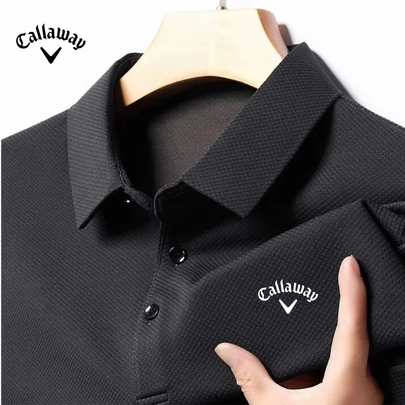 Spring and Autumn Men's High Quality Embroidered Long Sleeve Polo Shirt New Luxury Fashion Business Leisure Multi Functional Top