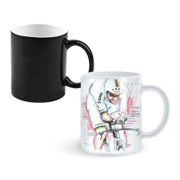 Tour of F-France Anime Creativity Change Color Chang mug Ceramic mug Hot Coffee Cup Breakfast Cup mug Friend Gift