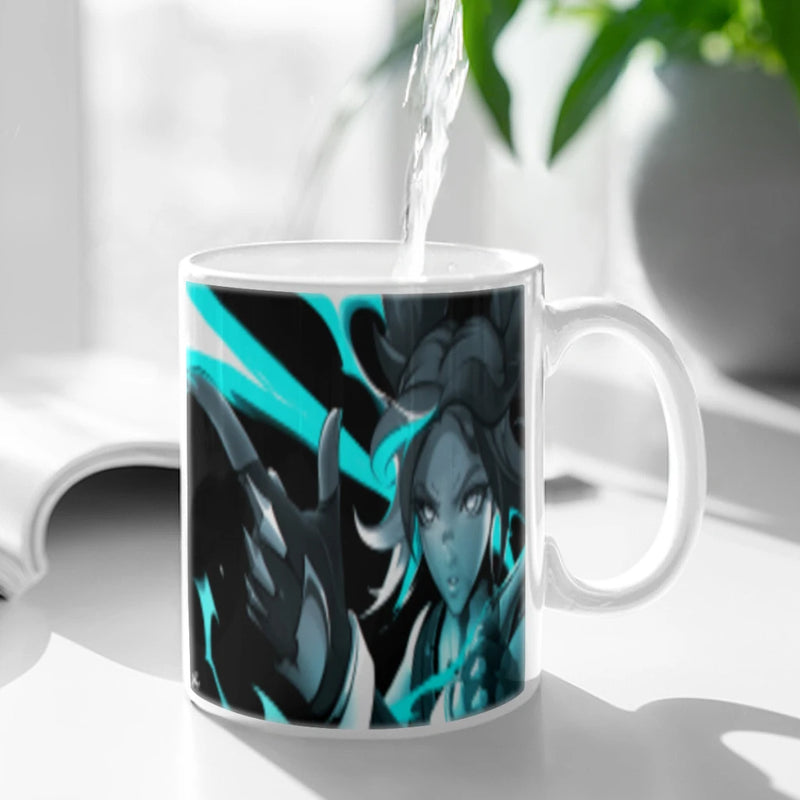 Popular The First Personvisual Angle Design Game VALORANT Coffee Mug Ceramic Water Cup Heat Sensitive Coffee Cups